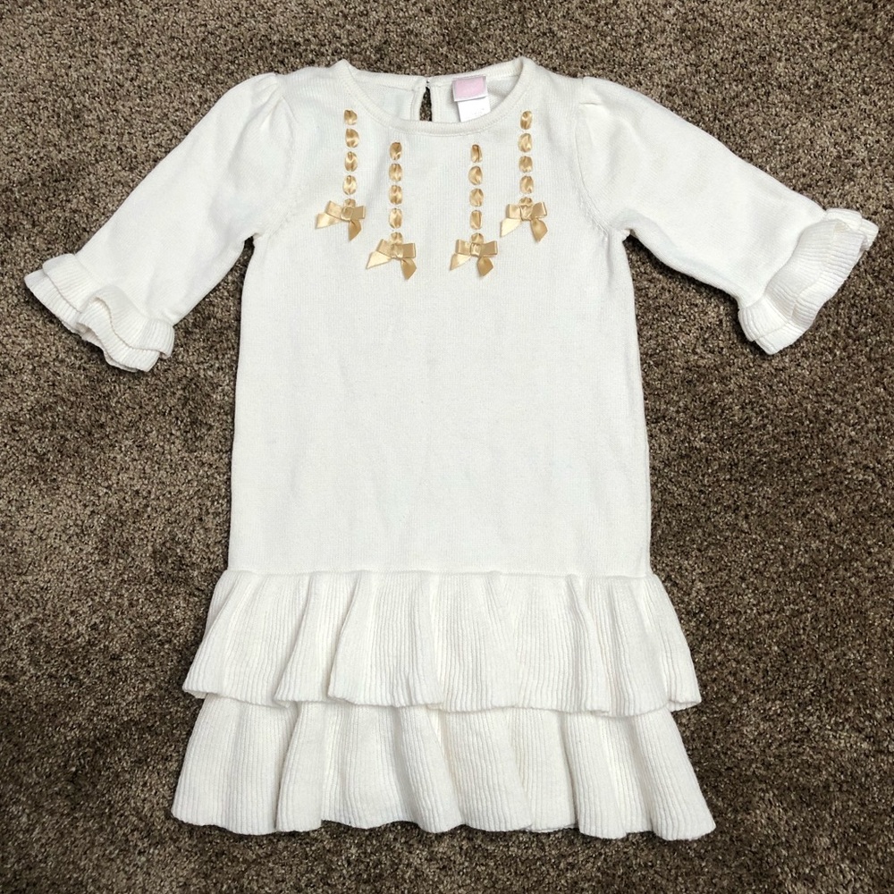 NWOT Janie & Jack Holiday Sweater Dress Girls